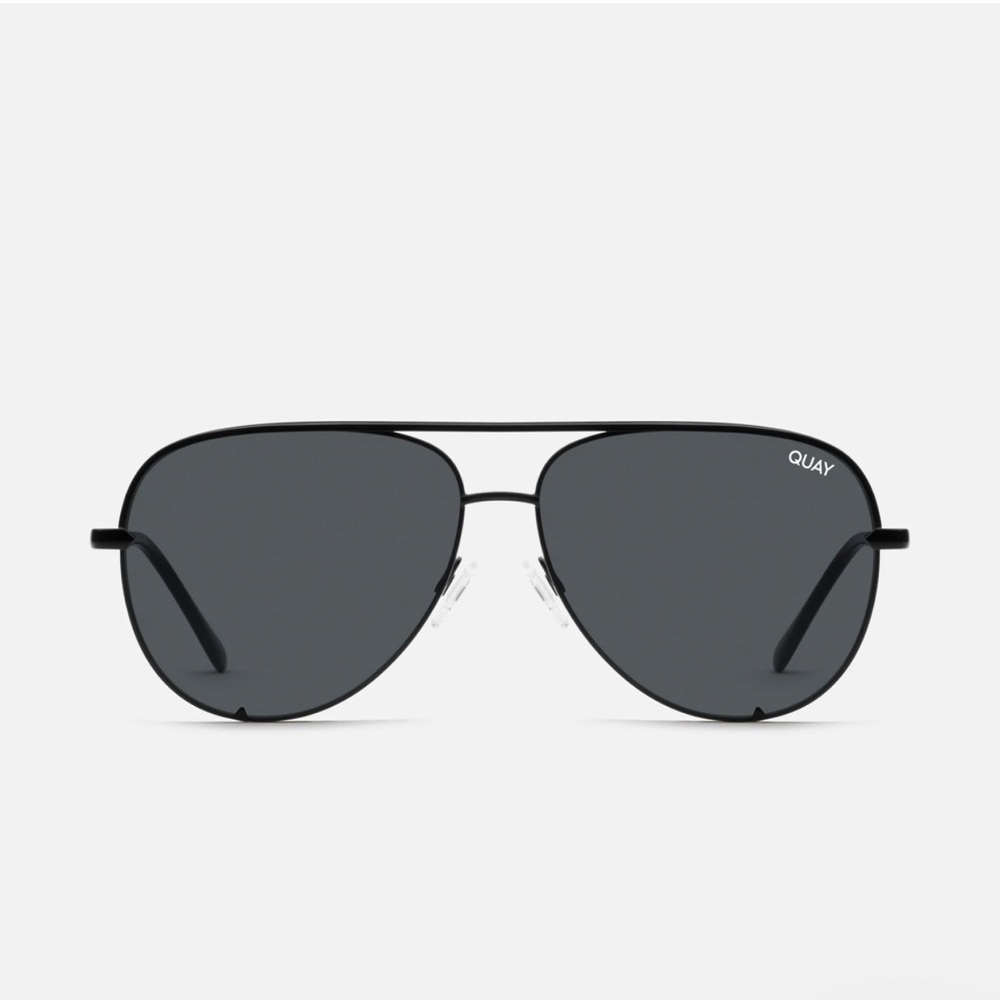 Quay Australia - High Key Extra Large Black Aviators